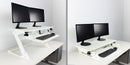 Helium Surface Sit-to-Stand Desk Converter