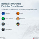 Boneco Air Purifer P500 - filters out viruses, allergens, mites, harmful gases, pollen, pet dander, unpleasant odors